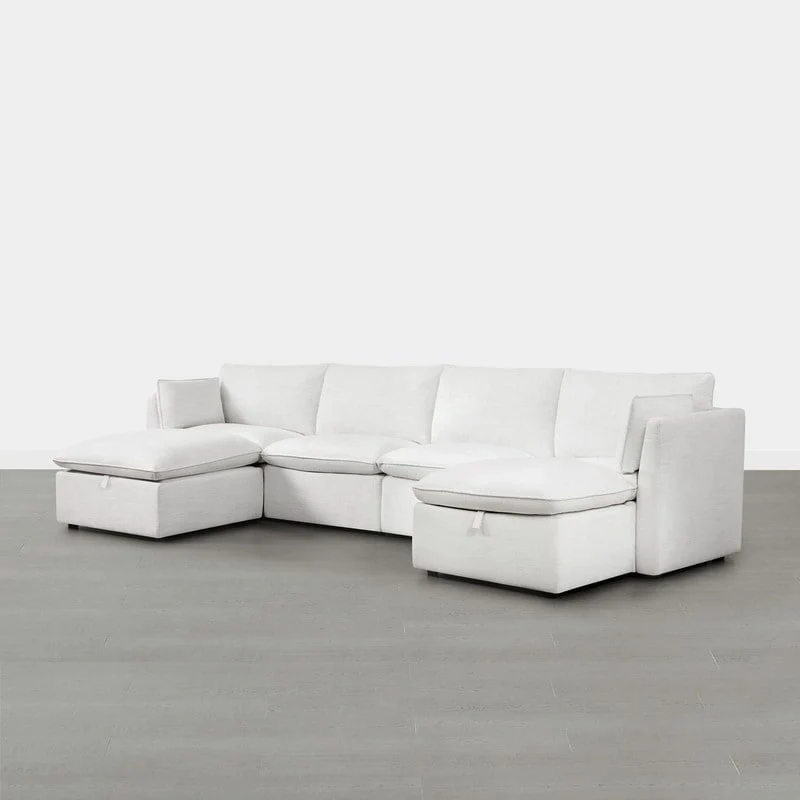 Cypress U-shape Sectional Couches Modular Sofa with Ottoman