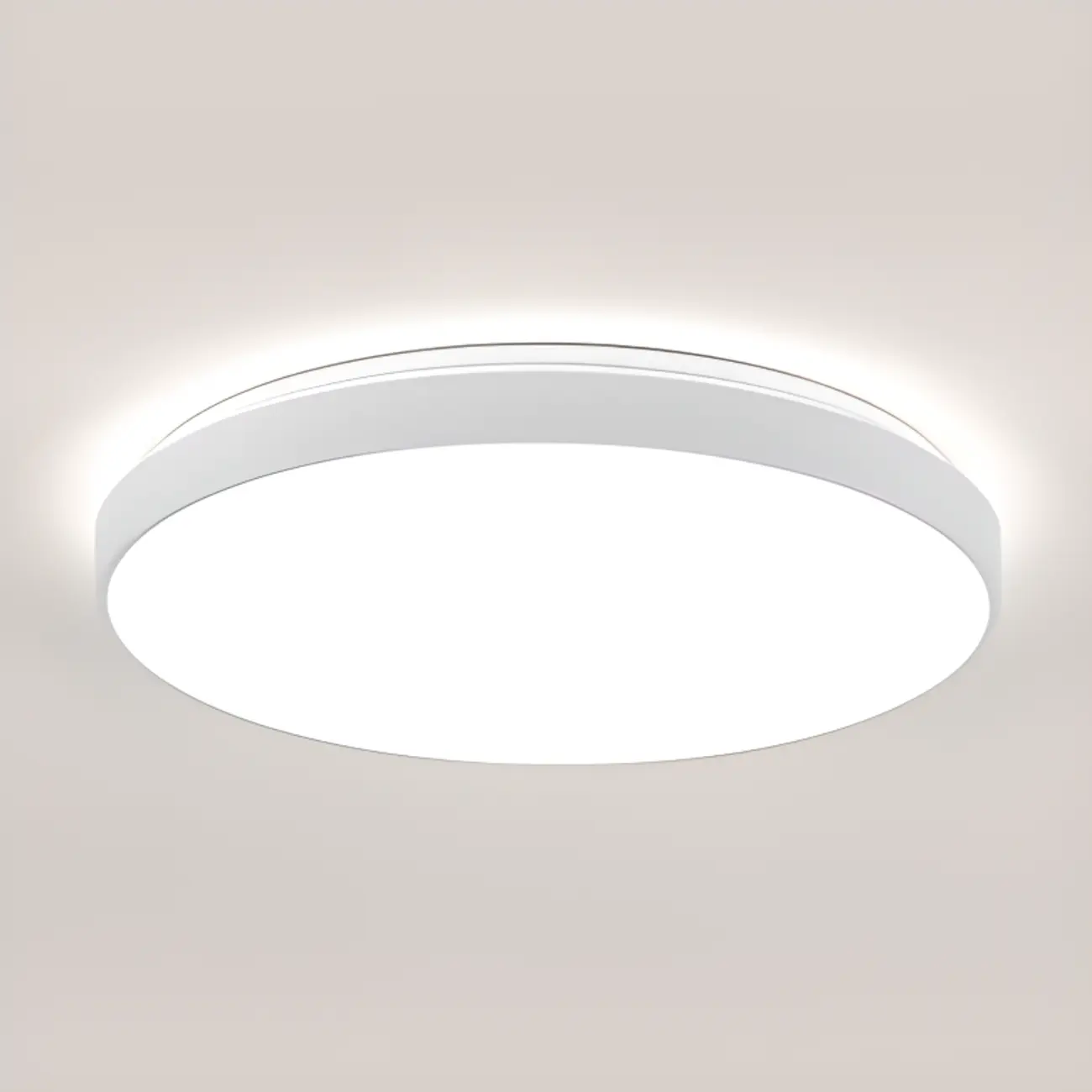 Stylish Circular Acrylic Flush Ceiling Light in Multi Dimming