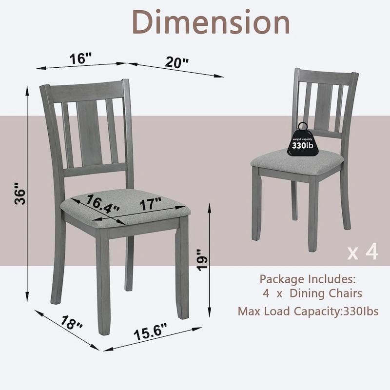 Dining Chairs with Padded Seat