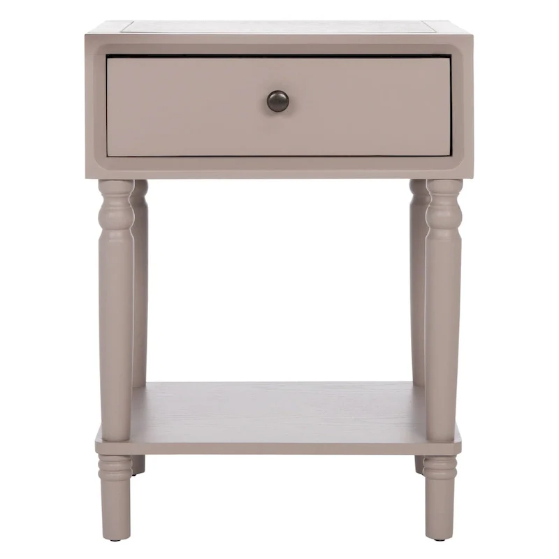 Pine Wood End Table with Sculptured Legs (18