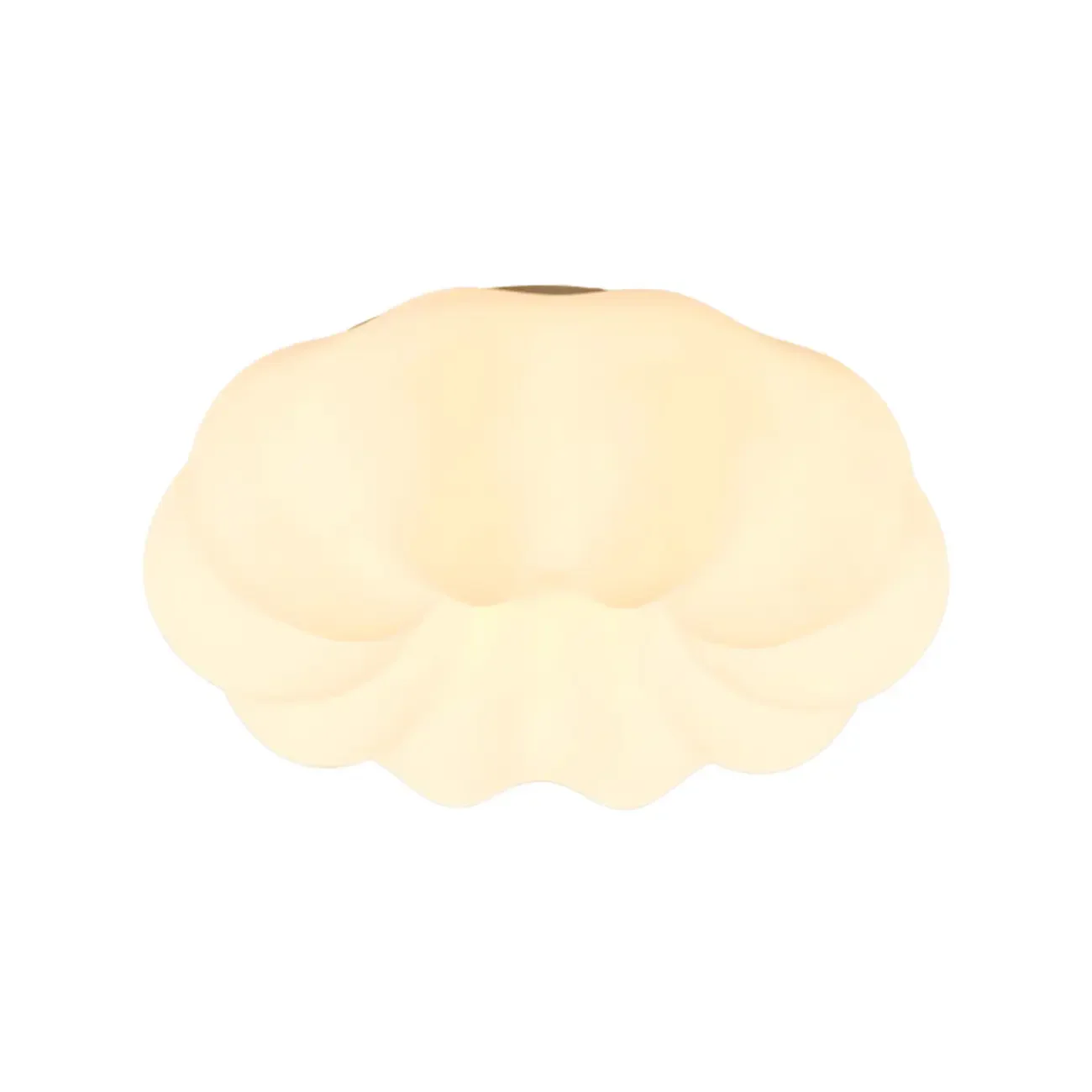 Modern White Geometric LED Dimmable Flush Mount Ceiling Light