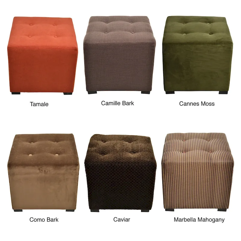 Merton 4 Button Tufted Square Ottoman