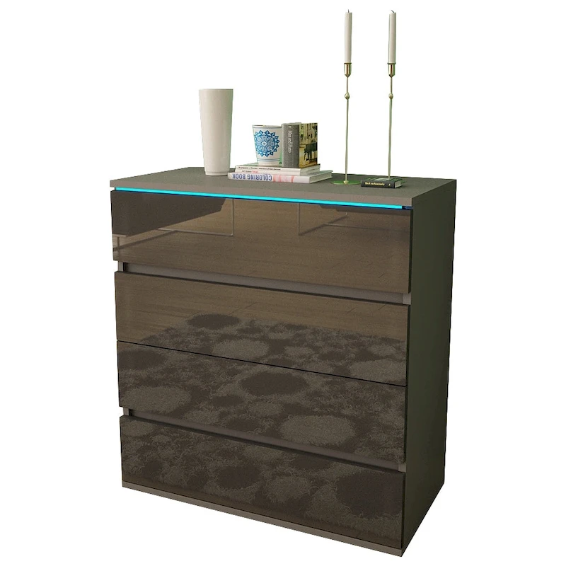 Strick & Bolton Cyrena Glossy Modern Dresser