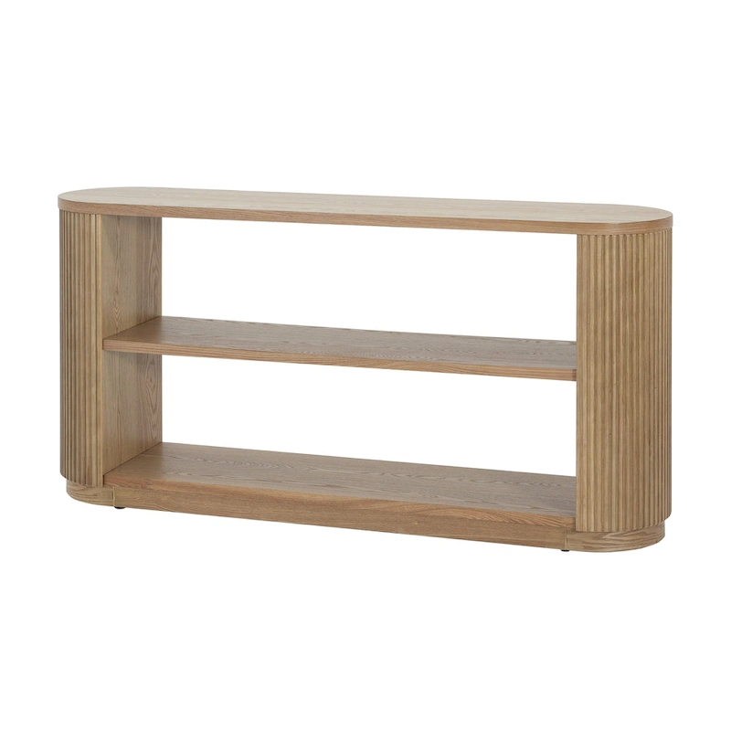 Christopher Knight Home - Mirod Modern Entryway Console Table with Open Shelf & Elegant Wood Grain Design