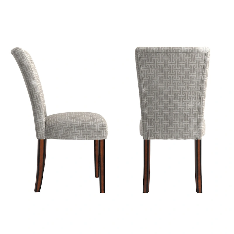 Dinant Print Parsons Dining Side Chairs (Set of 2)