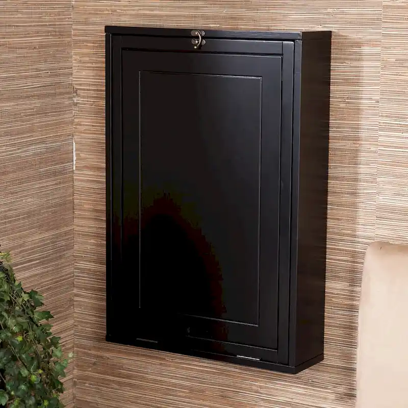 SEI Furniture Murphy Black Fold-out Convertible Desk