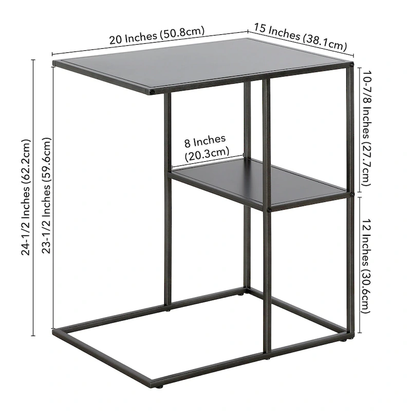 Winthrop 20 Wide Rectangular Side Table