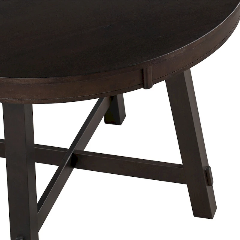 Farmhouse Round Extendable Dining Table