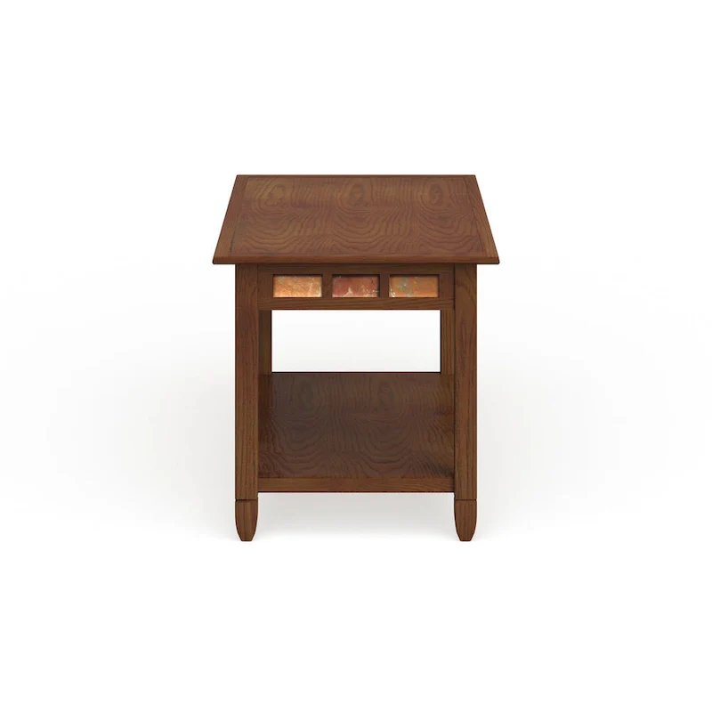 Rustic Slate One Shelf Coffee Table