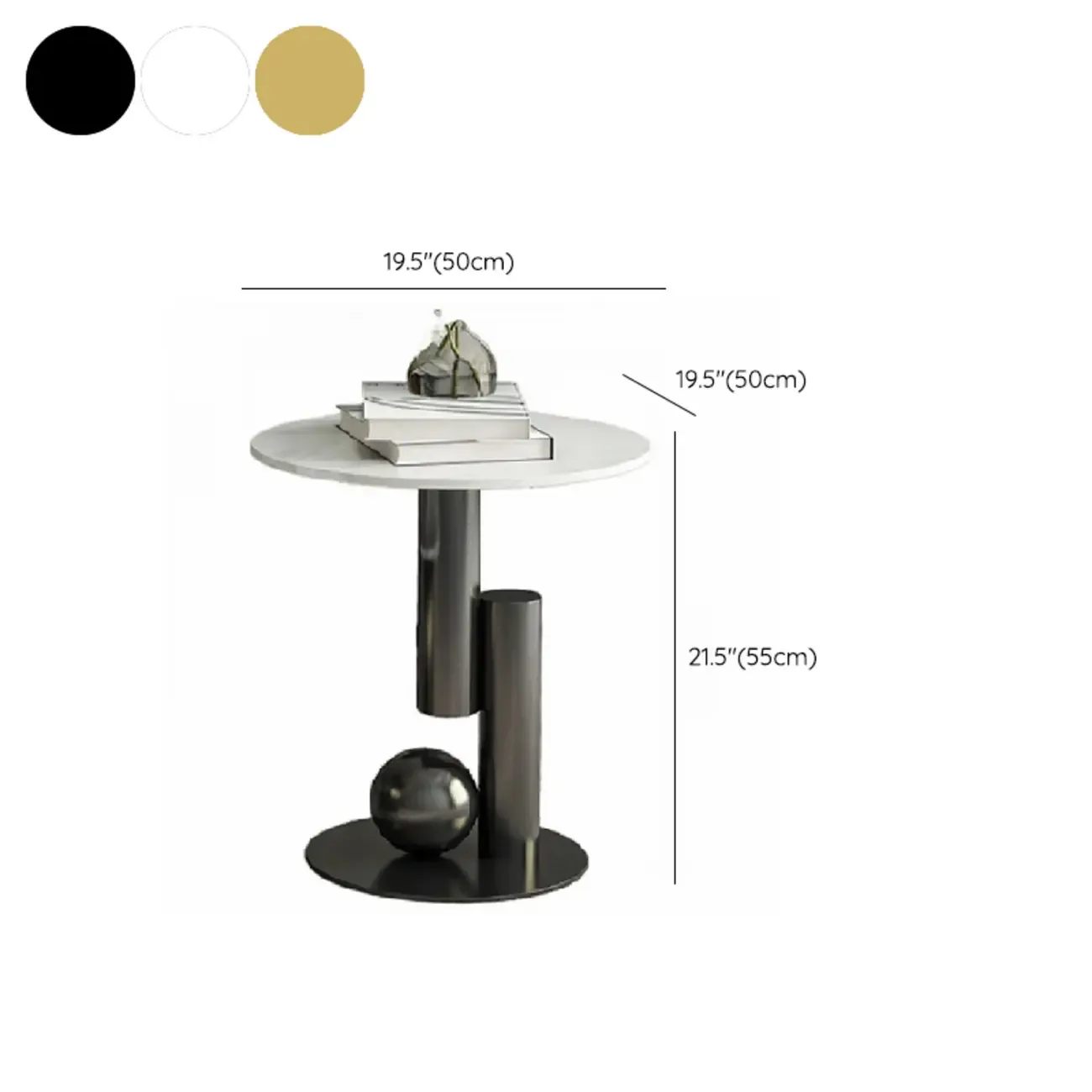 Modern Light Luxury White Oval Coffee Table with Metal Base