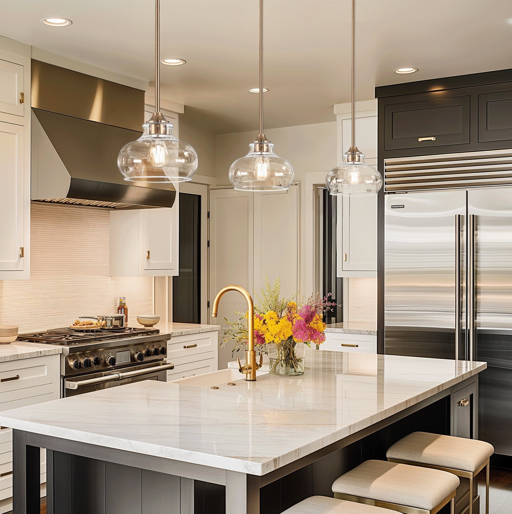 Harlow 9 Modern Industrial Farmhouse / Schoolhouse / Rustic Pendant Light