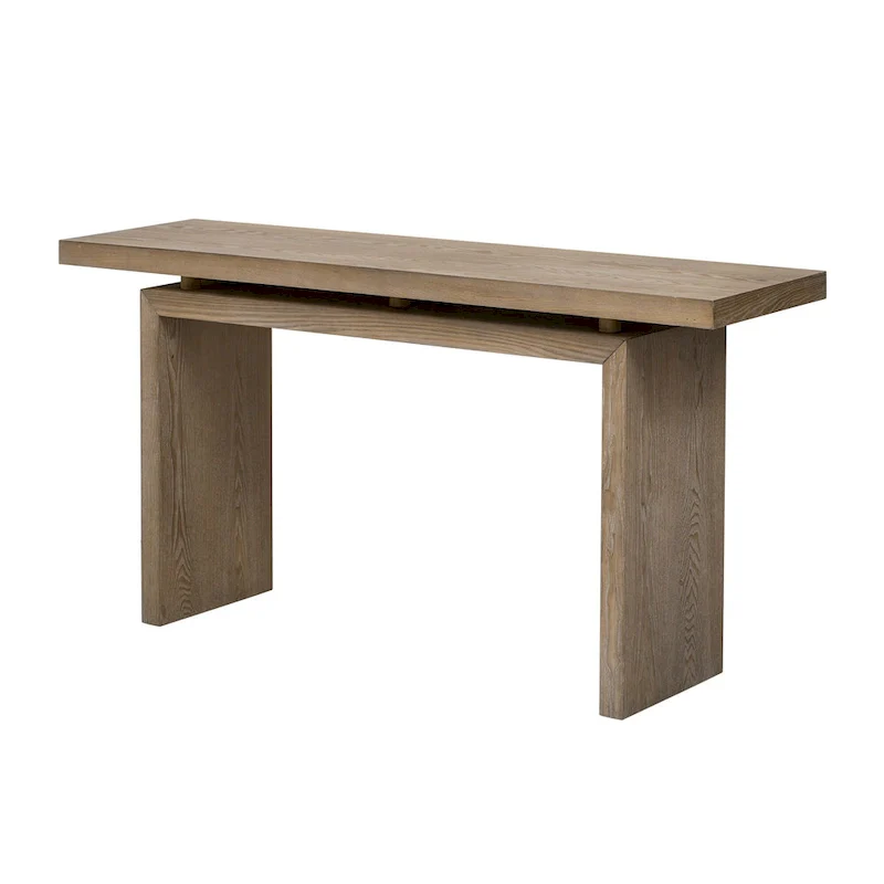 59 Floating Console Table with Ash Veneer