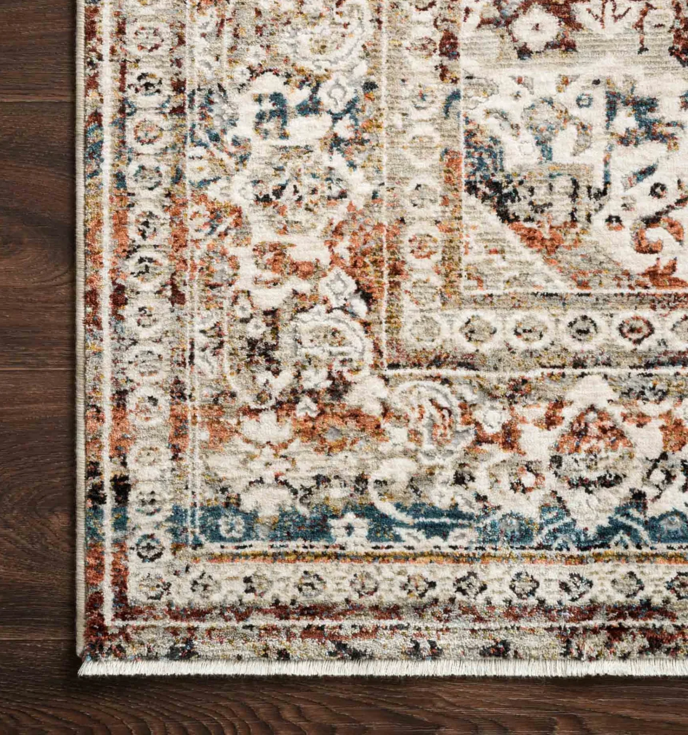 Theia Taupe/Brick Rug