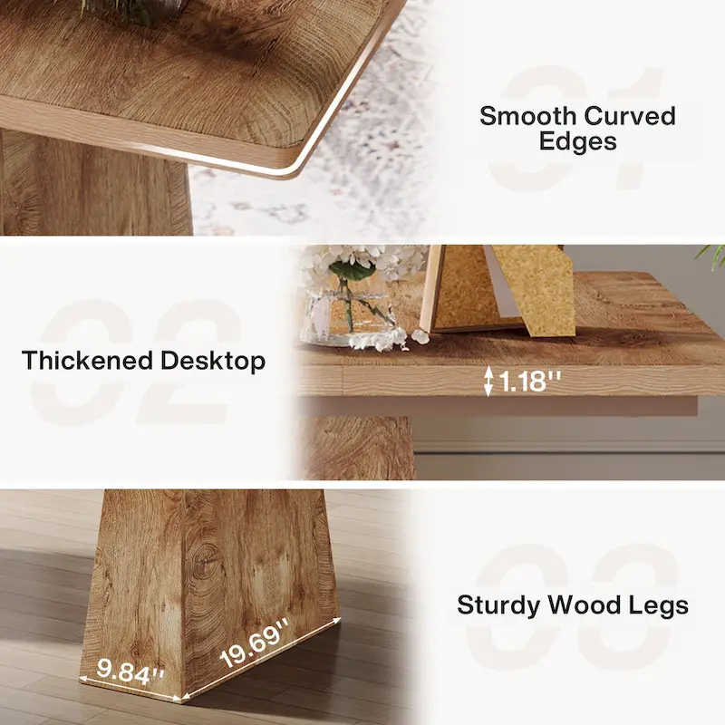 63 Inches  Executive Office Desk Large Computer Conference Table