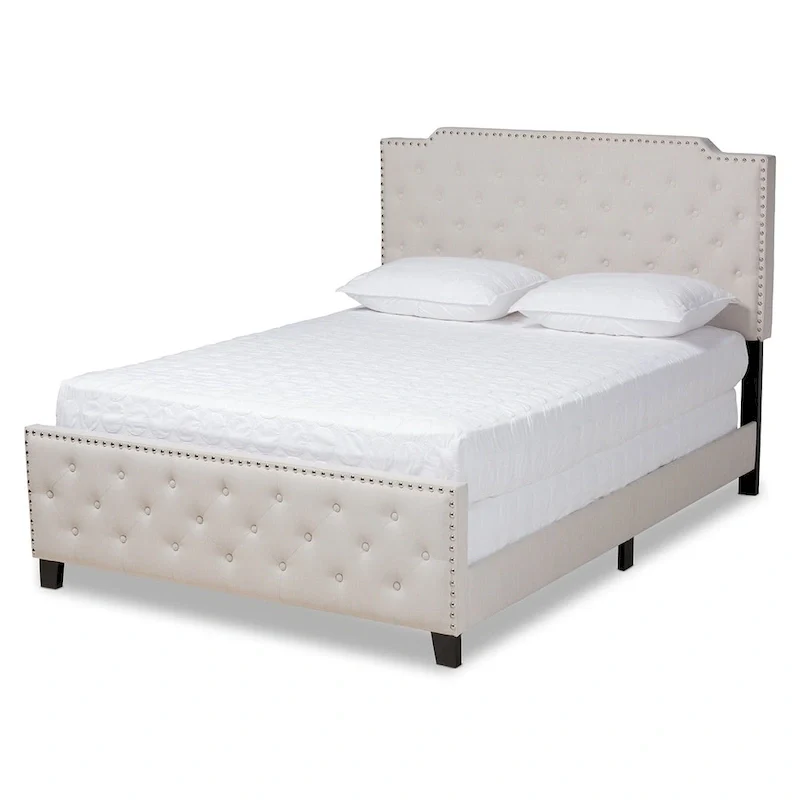 Copper Grove Enzers Upholstered Button-tufted Panel Bed