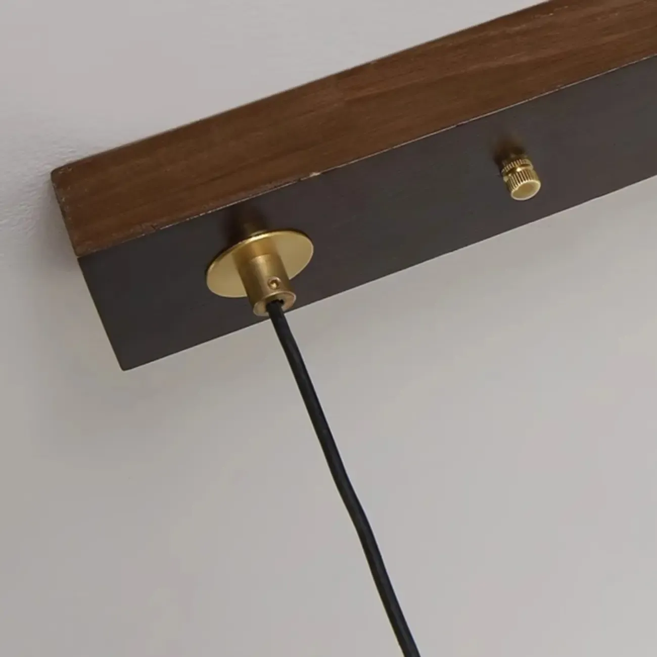 Modern Glass Dome Island Pendant Light in Walnut