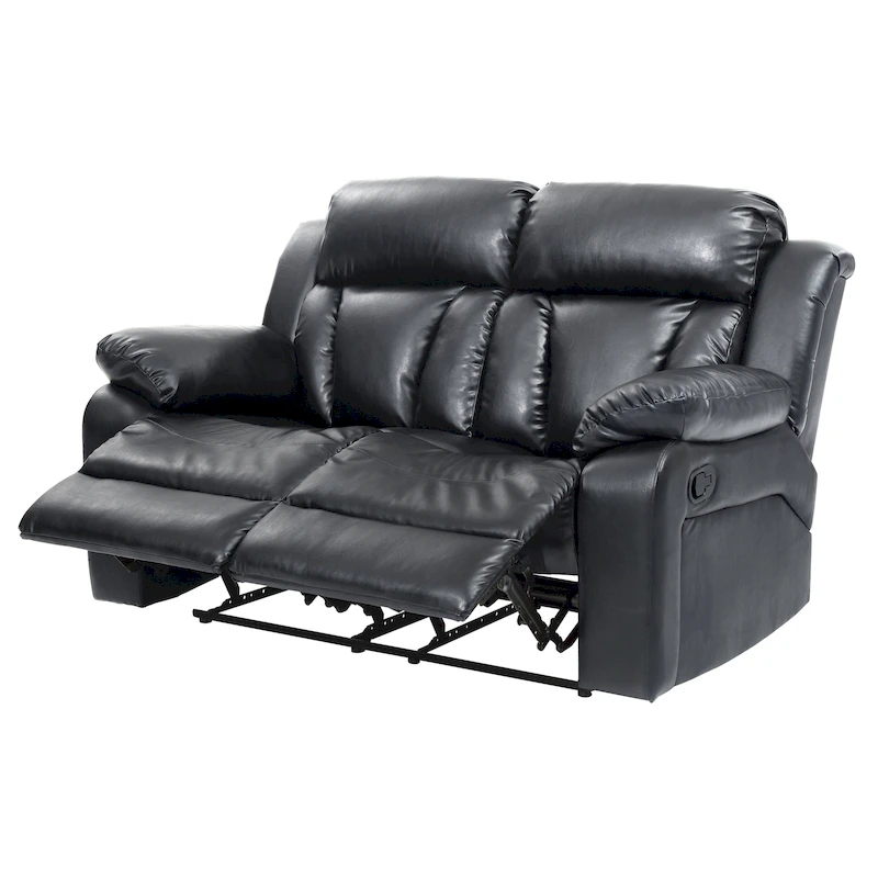 Daria Faux Leather Reclining Loveseat