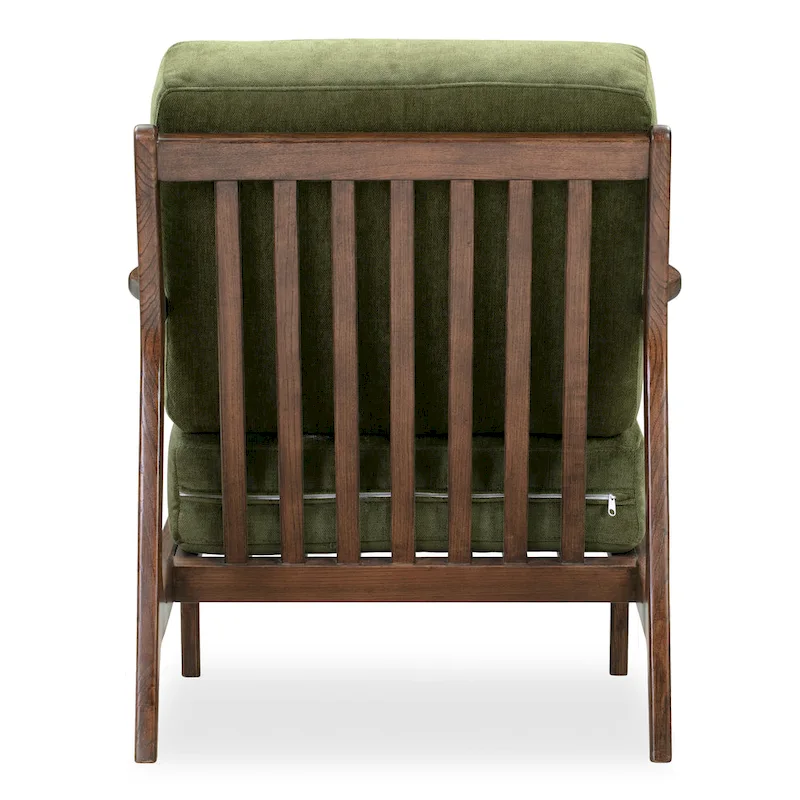 Poly & Bark Verity 25 Fabric Lounge Chair - Solid Wood Frame