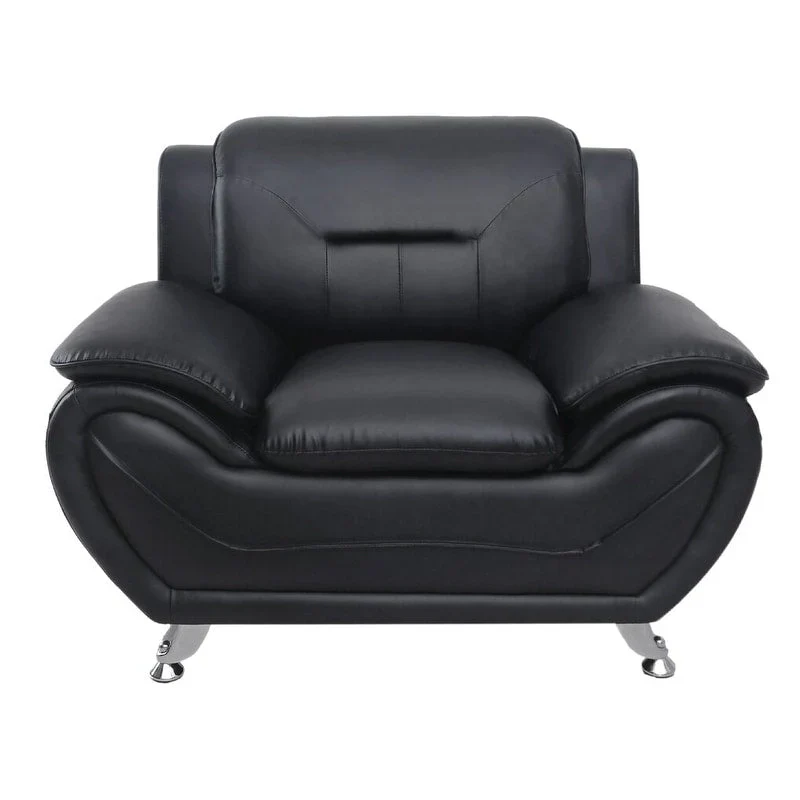 Michael Segura Faux Leather Upholstered Club Chair