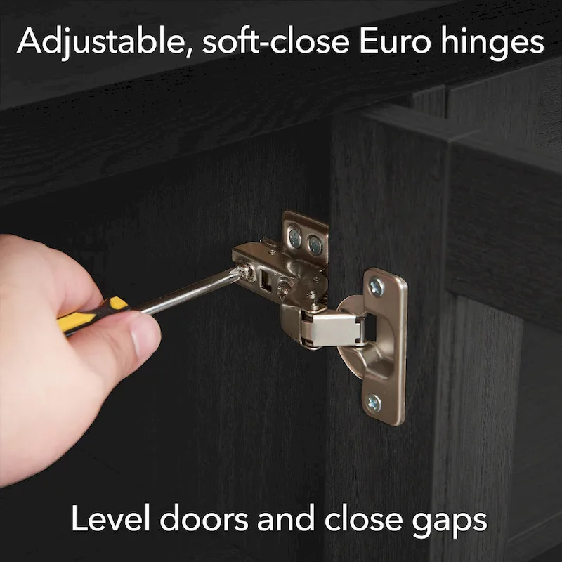 Granger 58  TV Stand with Log Fireplace Insert