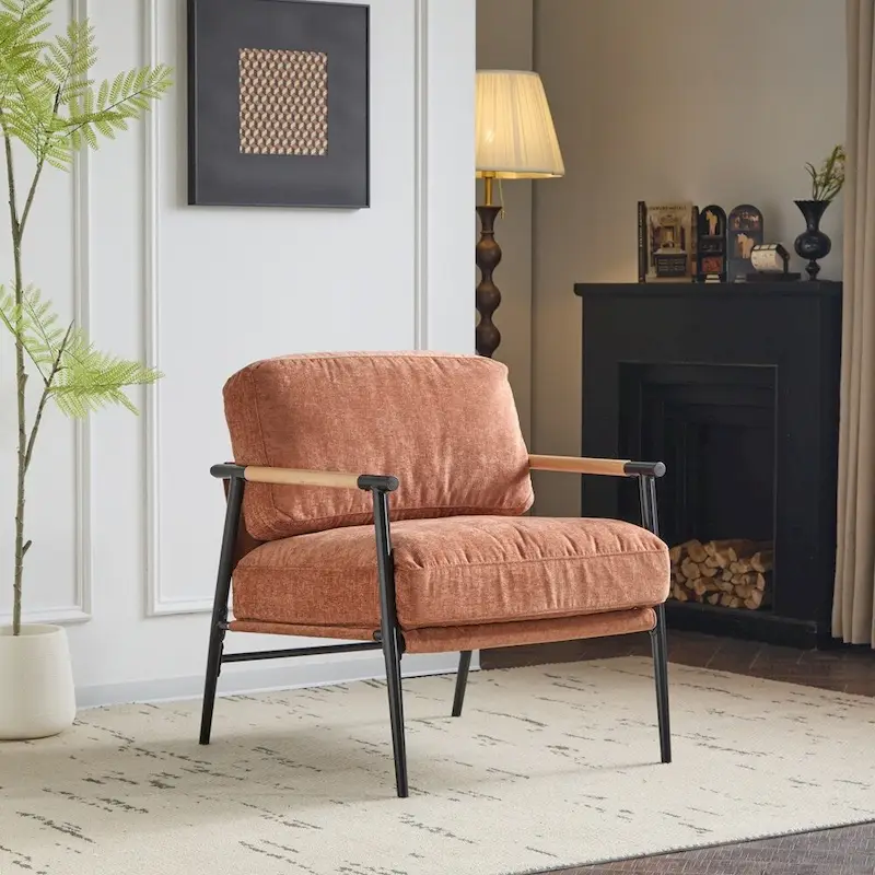 27.56 Modern Accent Chair with Plush Cushions