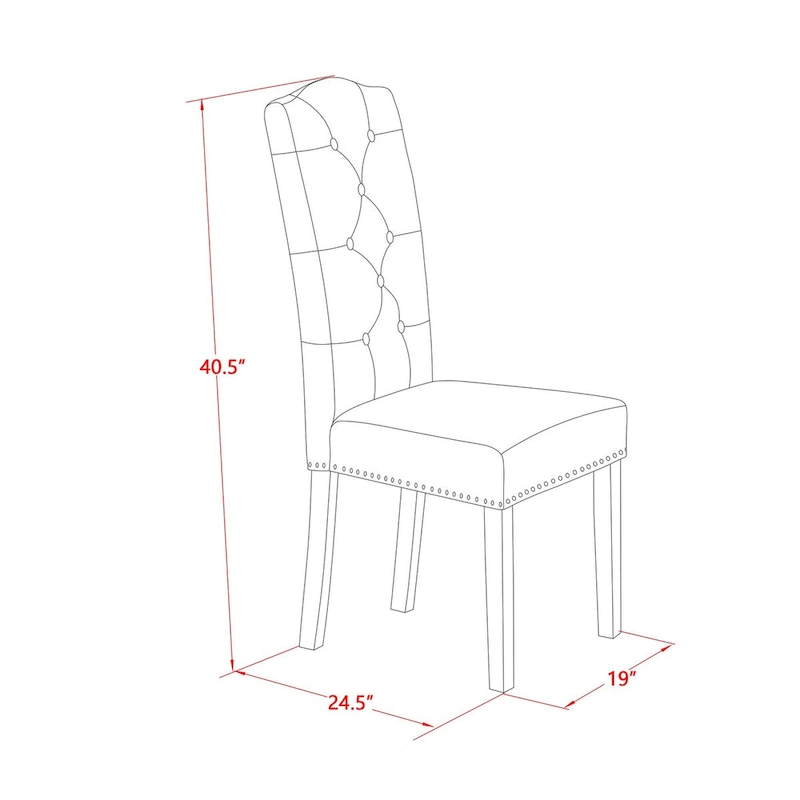 East West Furniture 11 Piece Kitchen Table Set- a Dining Table and 10 Linen Fabric Parson Chairs(Finish Options)