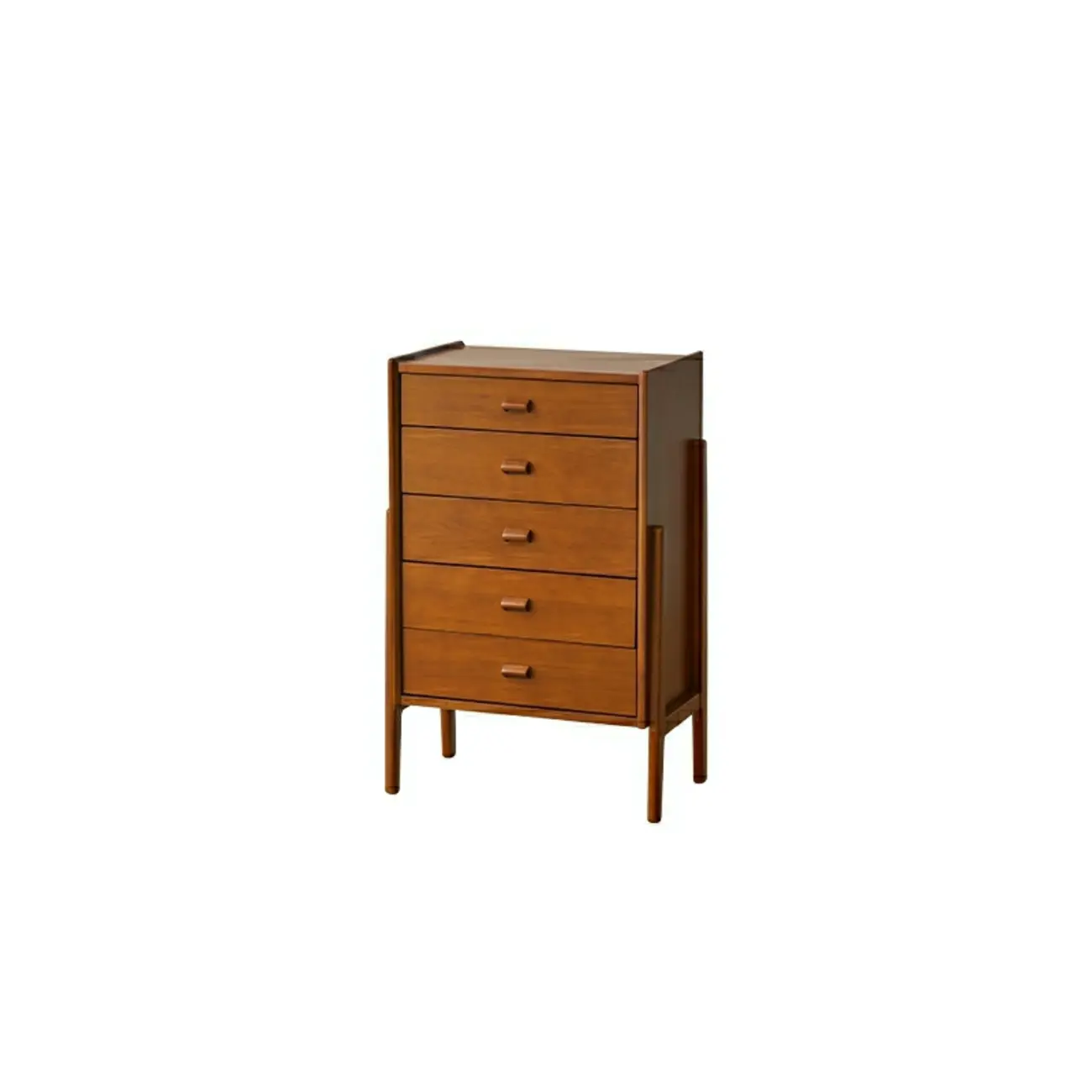 Traditional Brown Wooden Dresser with Self-Close Drawers