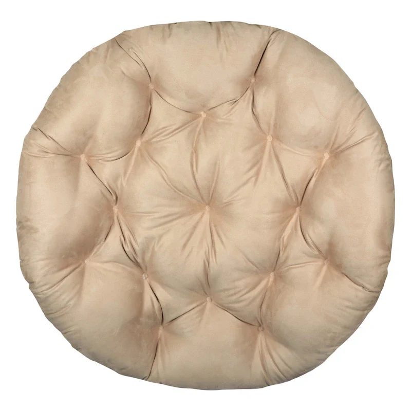 Klear Vu Solid Micro Suede Thick and Fluffy Replacement Papasan Chair Cushion