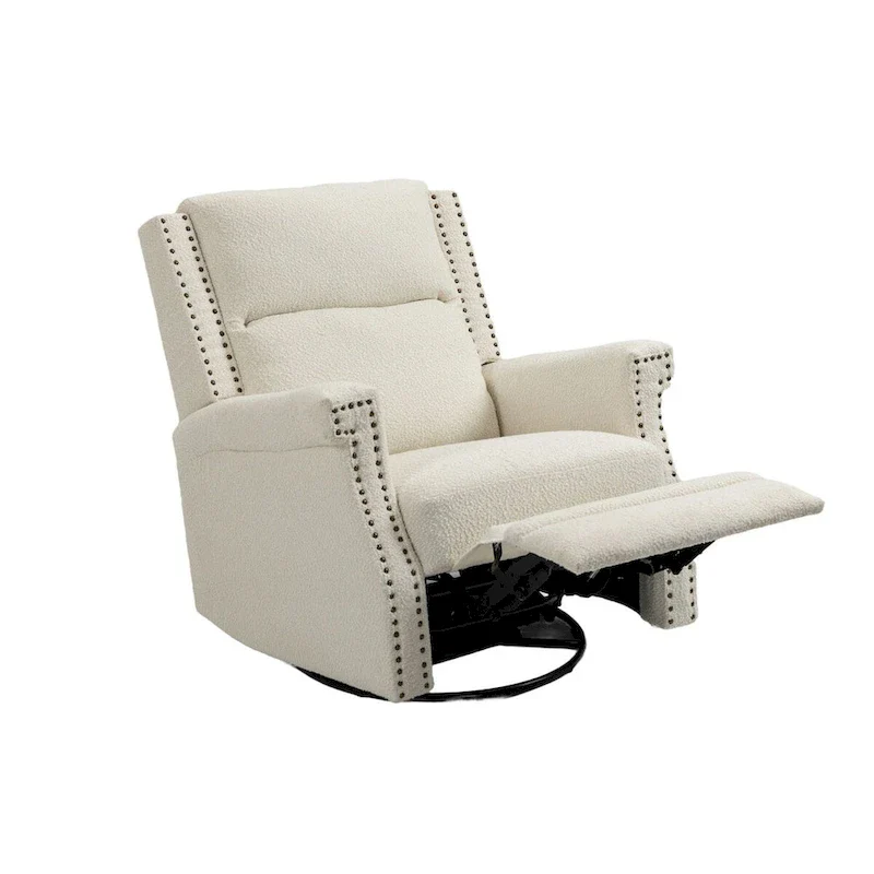 Swivel Manual Recliner Chair 360 Degree Leisure Arm Chair, Nursery Rocking Chairs