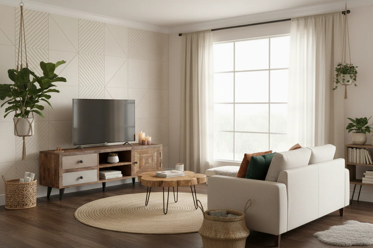 TV Stand 46.5x11.8x15.7 Solid Wood Mango