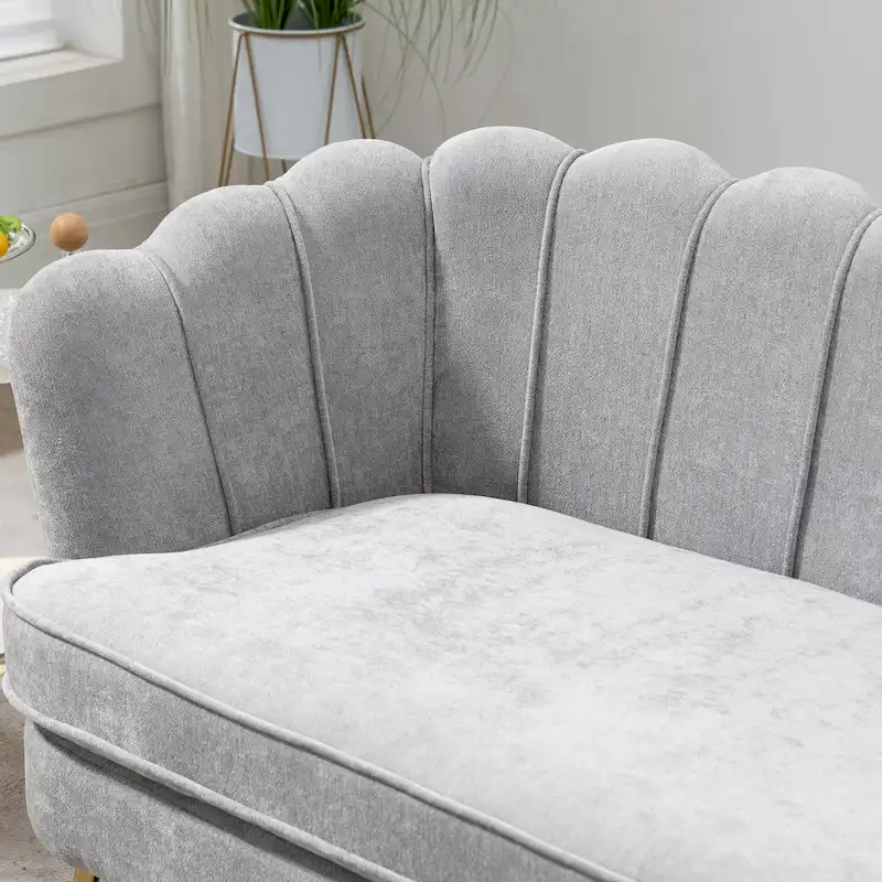 59W Mid-century Modern Tufted Loveseat Upholstered Sofa