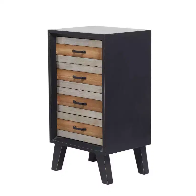 Modern Mdf Cabinet Black - Olivia & May
