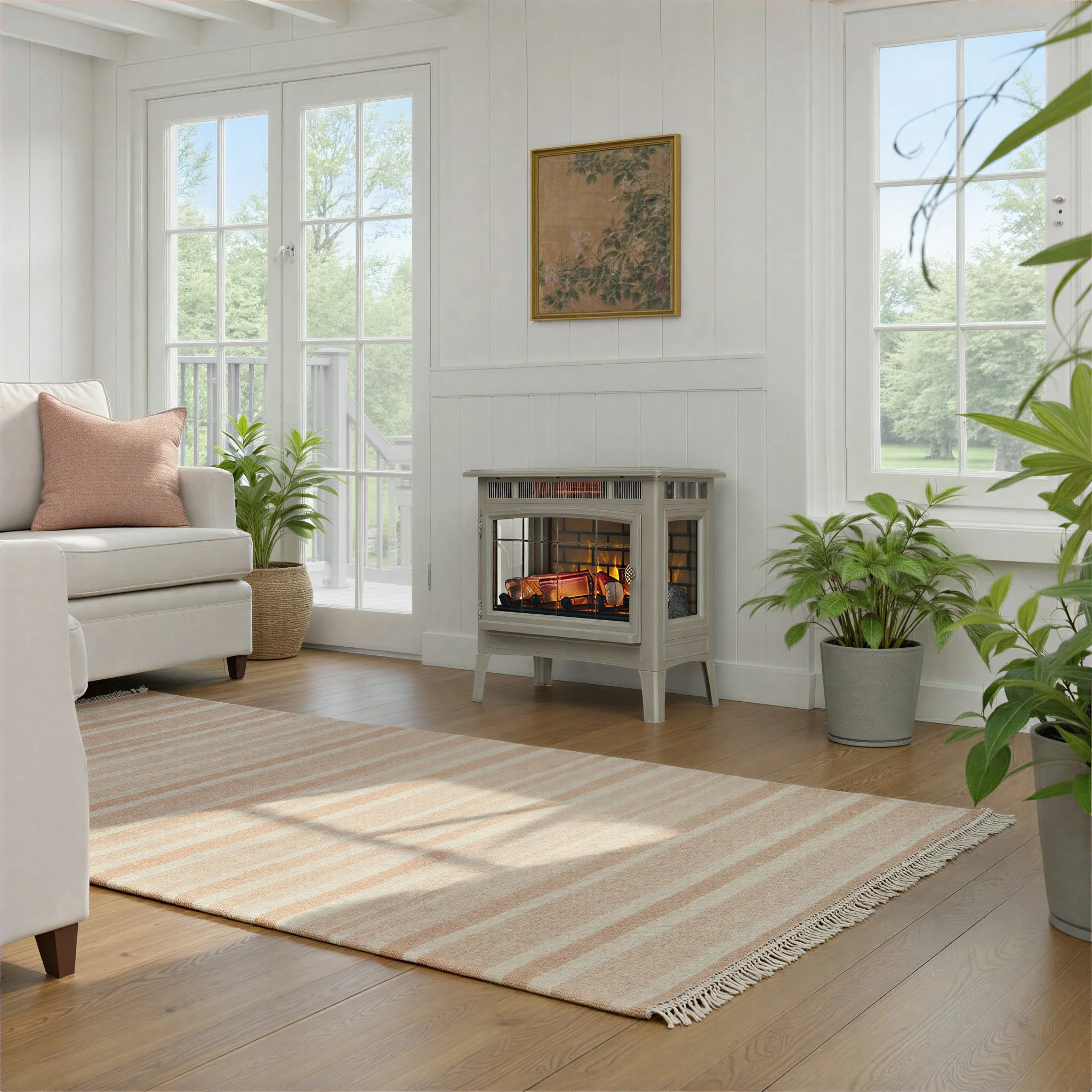 duraflame? Electric Infrared Fireplace Stove Heater with 3D Flame Effect