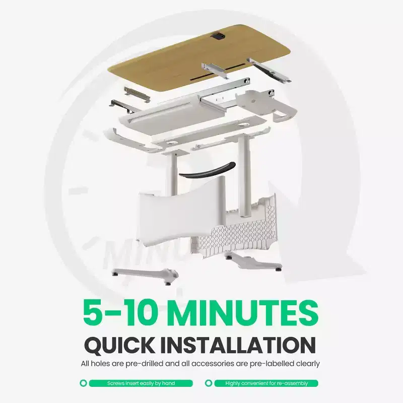 LumiDesk All in 1 Electric Height Adjustable Desk  Smart, Modular & Ergonomic