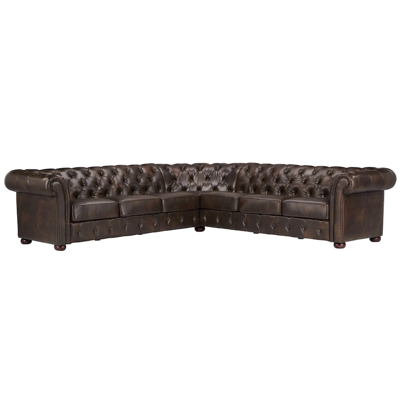 Knightsbridge Chesterfield L-shaped Sectional by iNSPIRE Q Artisan