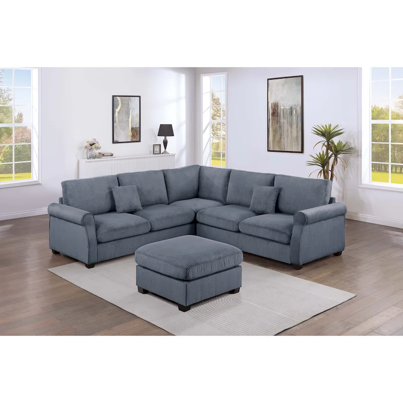 Poundex 4-pcs Sectional