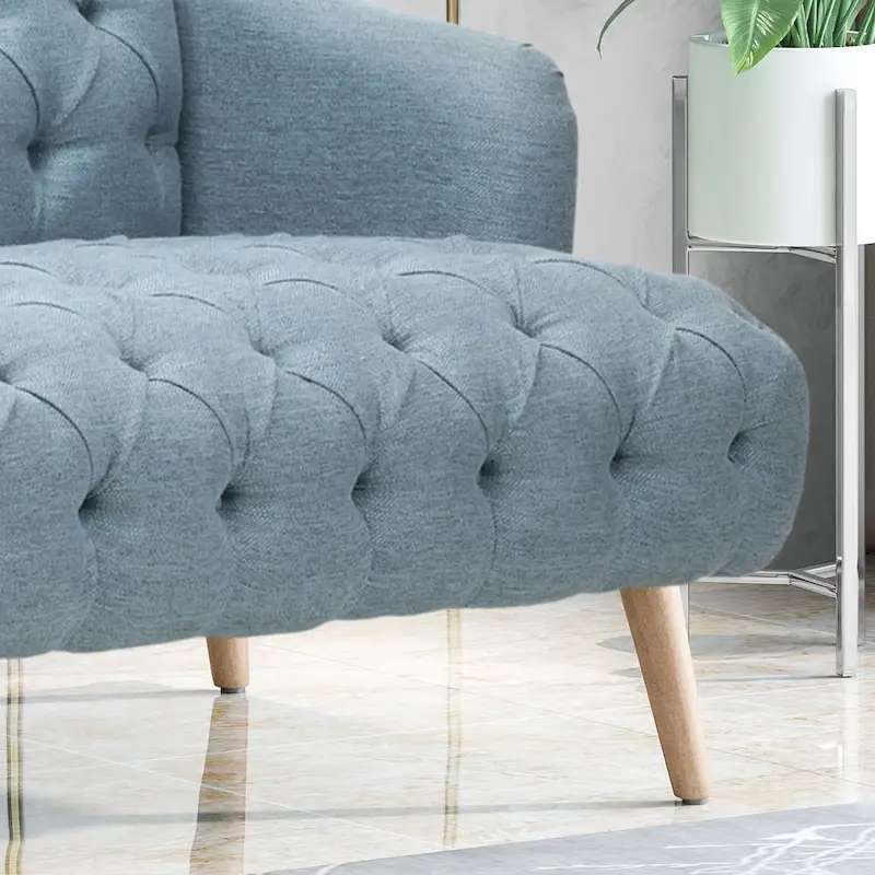 Adelia Modern 3-seat Tufted Fabric Sofa by Christopher Knight Home