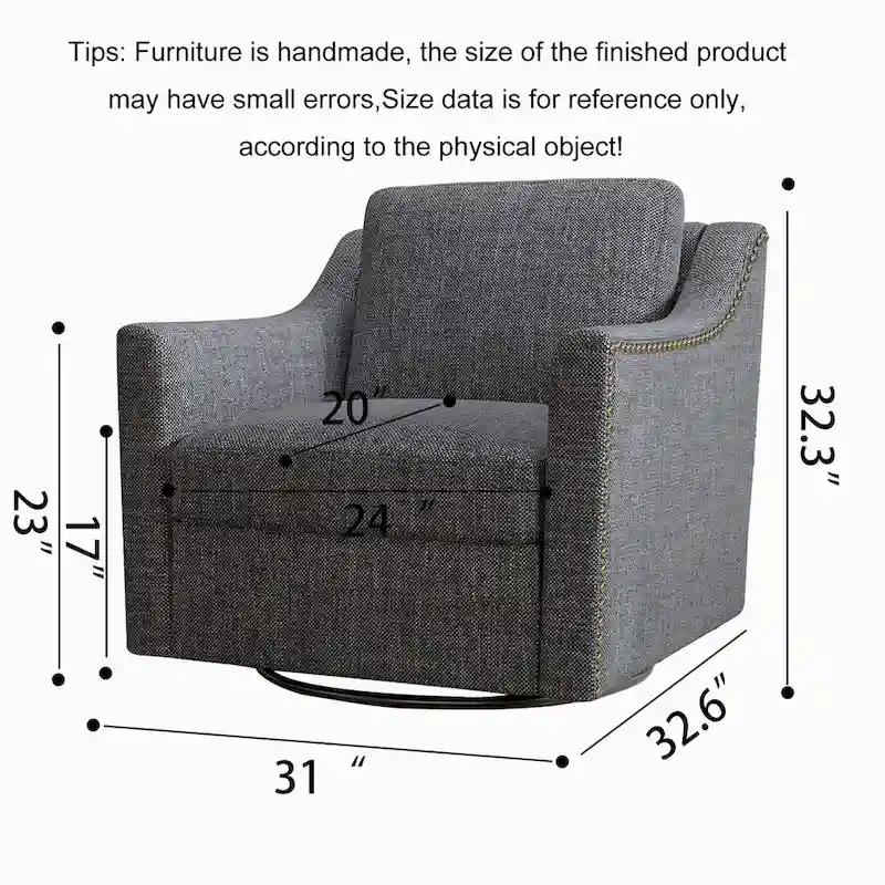 360 Degree Swivel Armchair