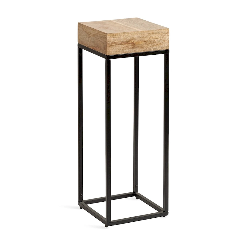 Kate and Laurel Karlsen Wood and Metal Drink Table - 8x8x23