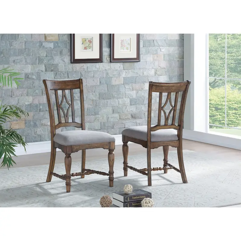 Plymouth Gray Wood Upholstered Dining Chair - 22 x 40 x 26