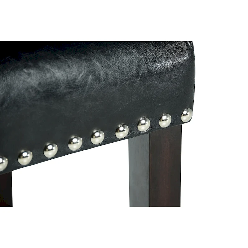 Steve Silver Winlock Faux Leather Dining Chair with Nailheads, Set of 2