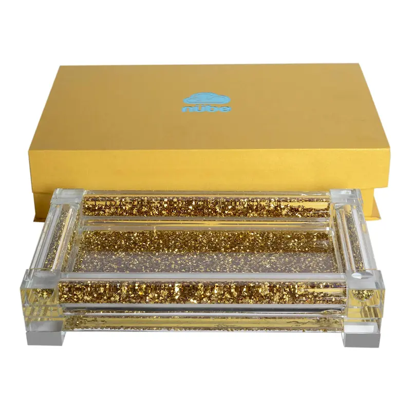 Ambrose Exquisite Small Glass Tray in Gift Box