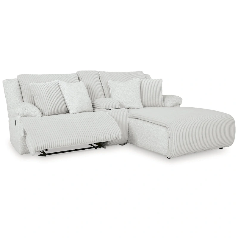 Signature Design by Ashley Top Tier 3-Piece Reclining Sectional with Chaise - 105W x 74D x 41H