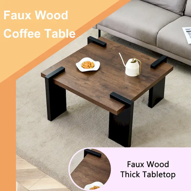 Modern MDF Coffee Table Durable Stylish Living Room Furniture
