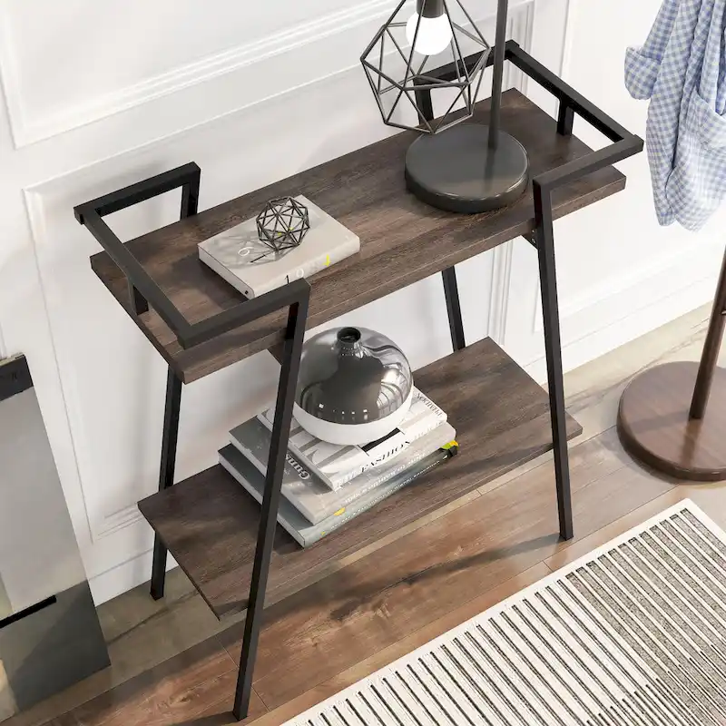 Russell Urban 31-inch Metal Two-tier Console Table
