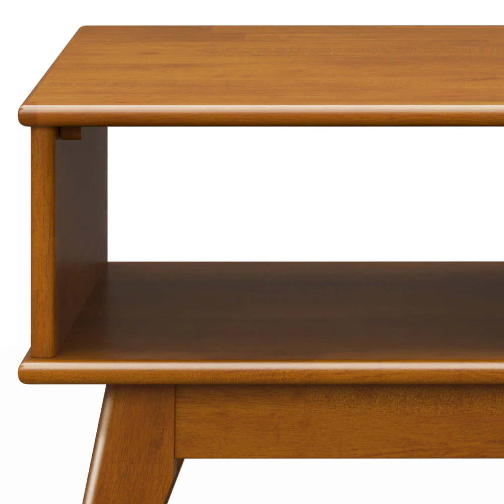 Walker Edison | Mid-Century Teak Wood Lift Top Coffee Table