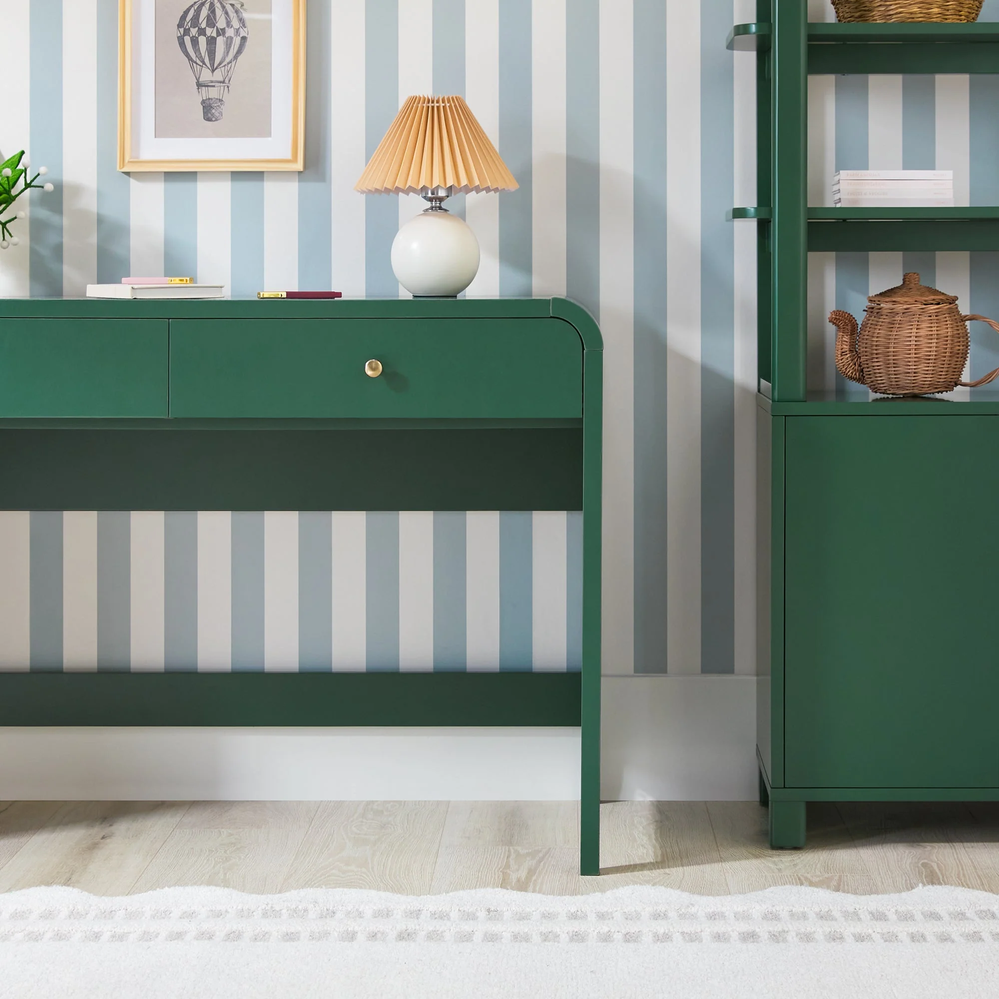 Zoey Modern Curve Design Writing Desk