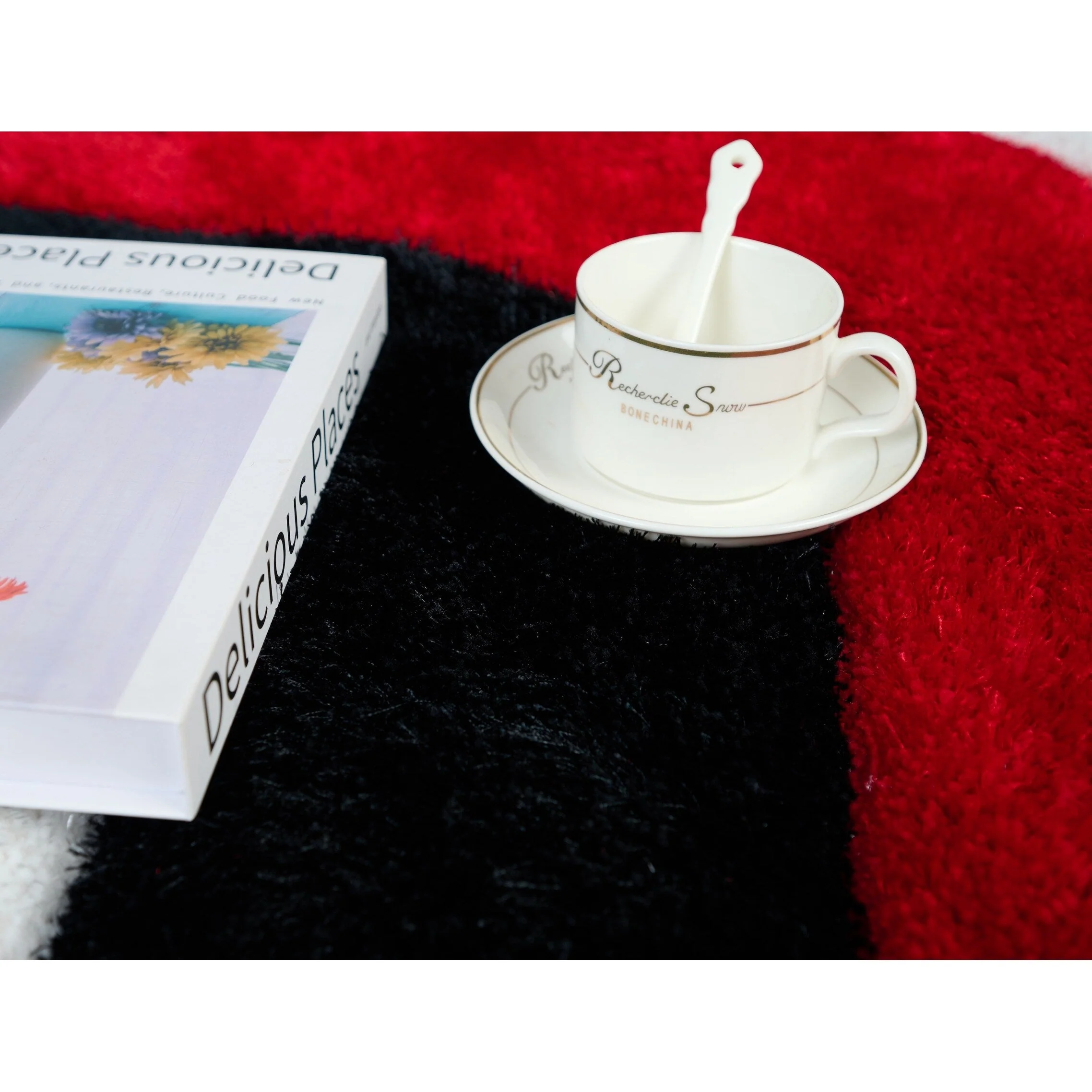 Mateos Shag Abstract Designed Area Rug