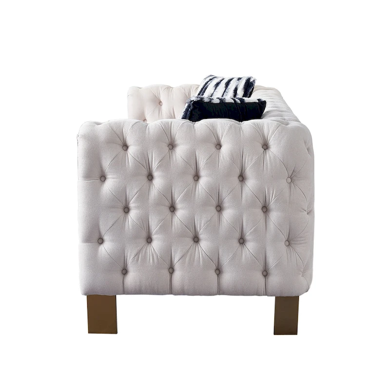 Modern Tufted Velvet Living Room Sofa