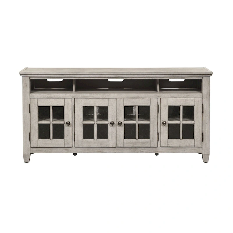 Heartland Antique White Tobacco Entertainment Center